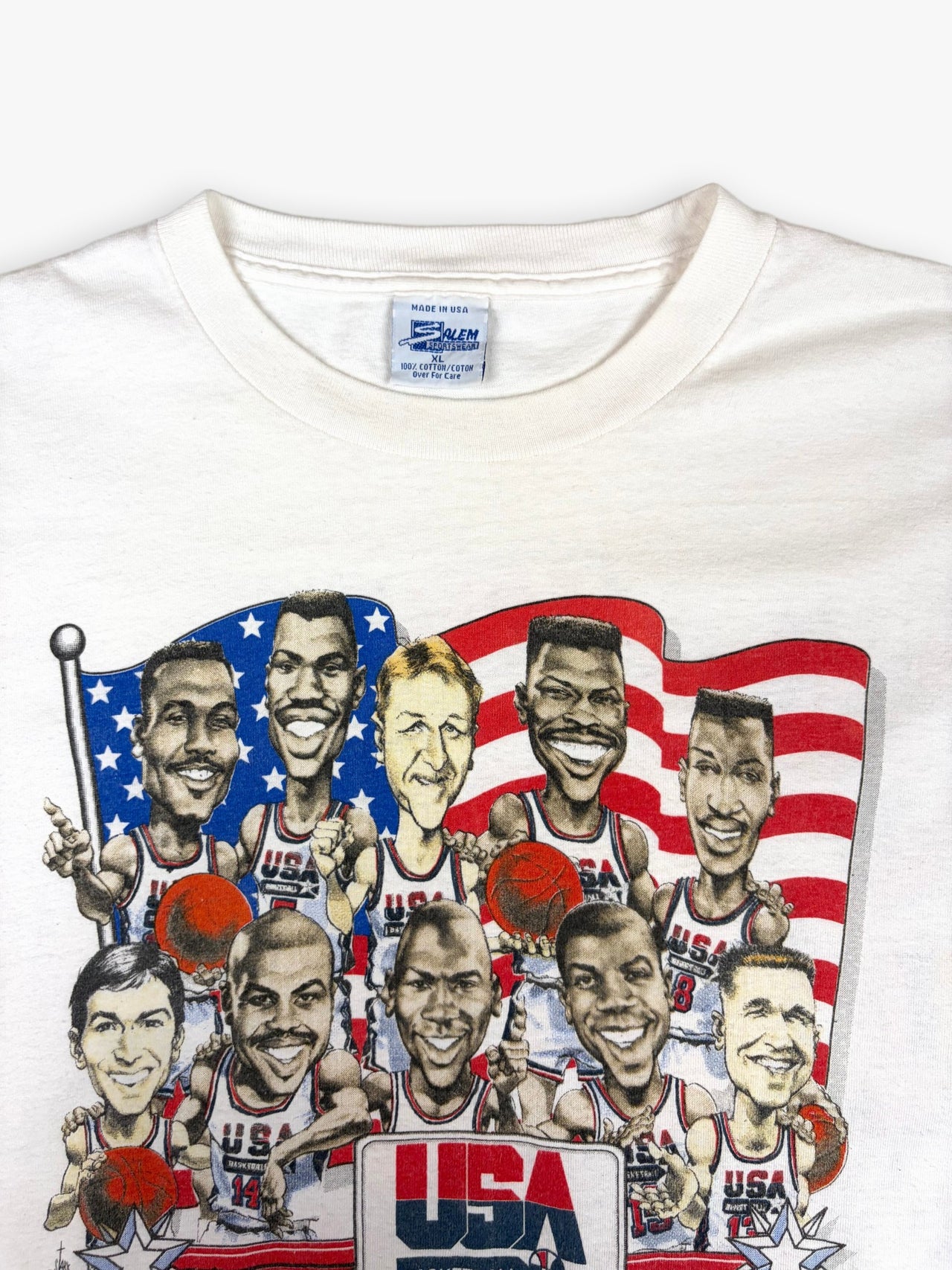 1992 Salem Sportswear USA Basketball Dream Team T-Shirt