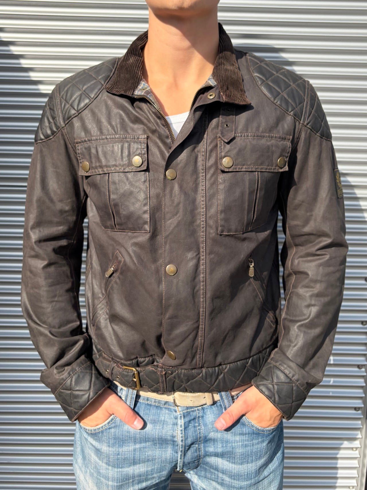 2000s Belstaff Waxed Sammy Miller Jacket