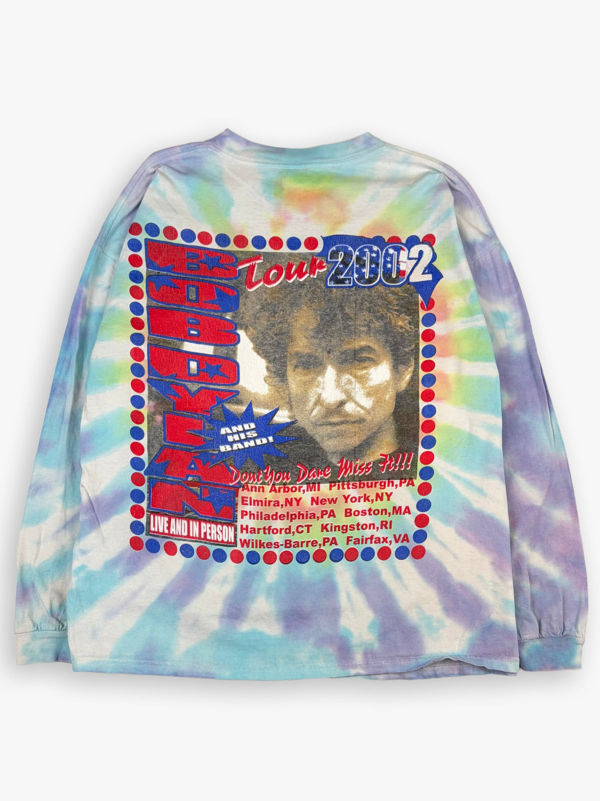 2002 Bob Dylan Tour Tie Dye Long-sleeve Shirt