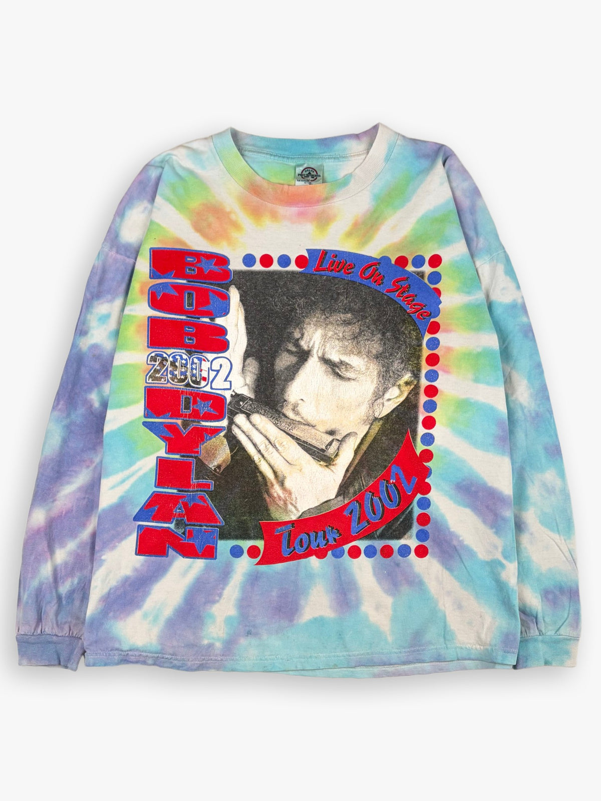 2002 Bob Dylan Tour Tie Dye Long-sleeve Shirt