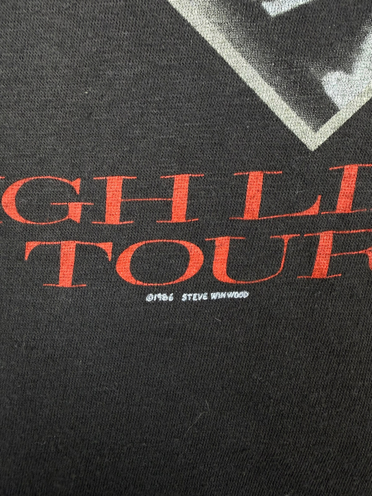 1986 Steve Winwood High Life Tour T-Shirt