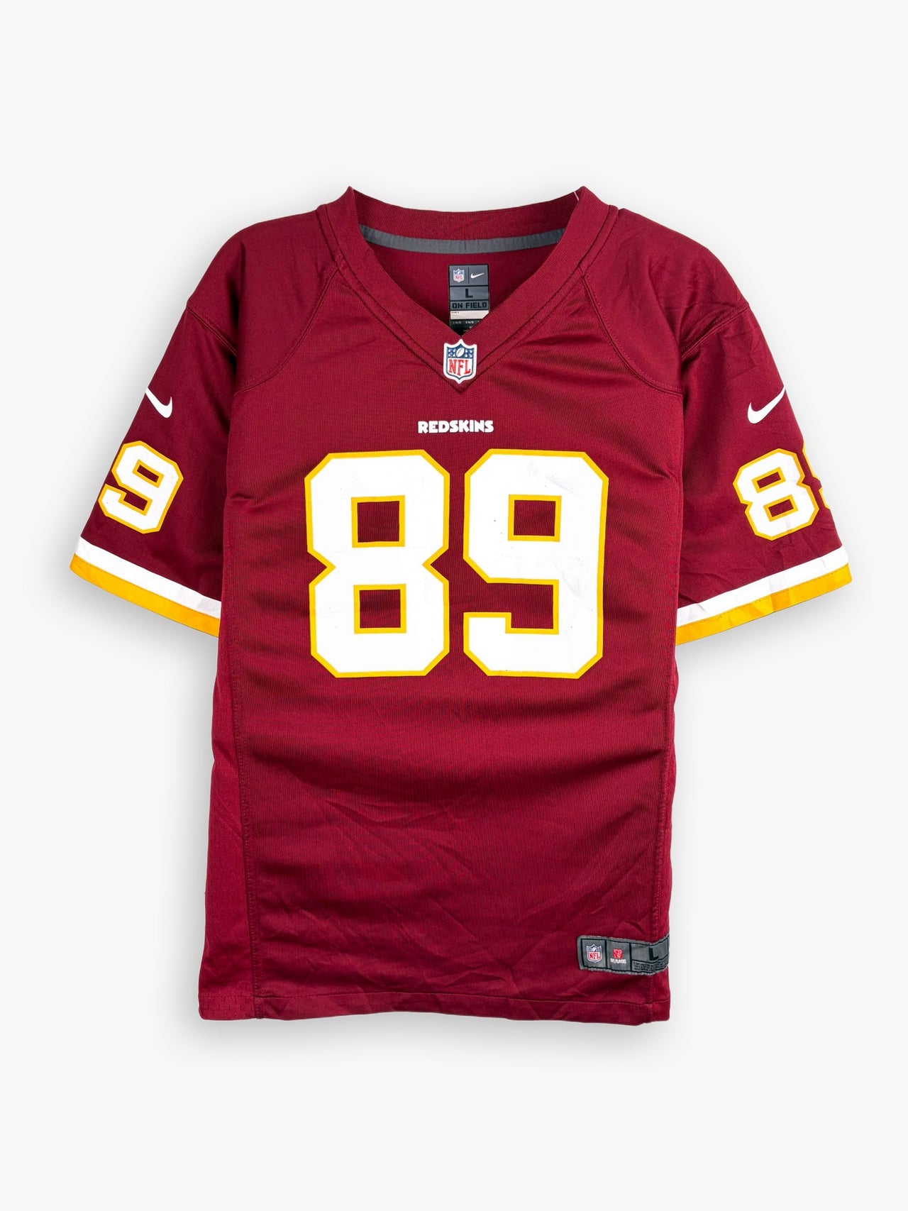 2012-2013 NFL Washington Redskins Nike On Field Santana Moss Home Jersey