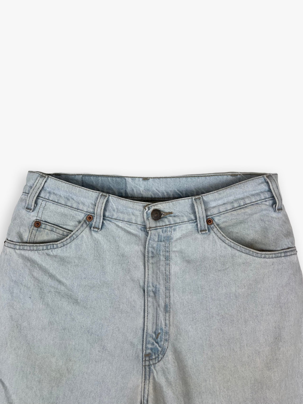 1990s Levi’s 550 Orange Tab Denim Shorts