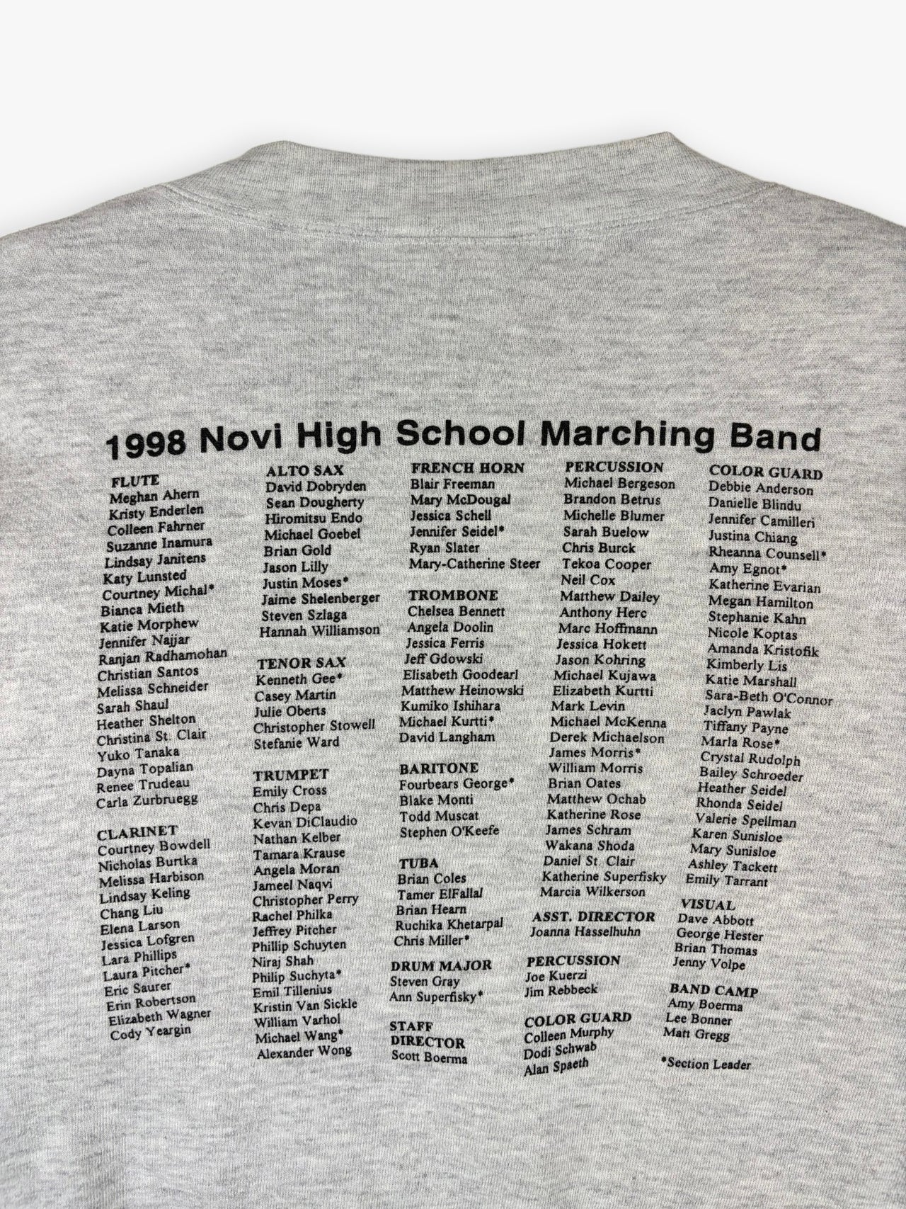 1998 Lee Novi High School Marching Band Sweatshirt