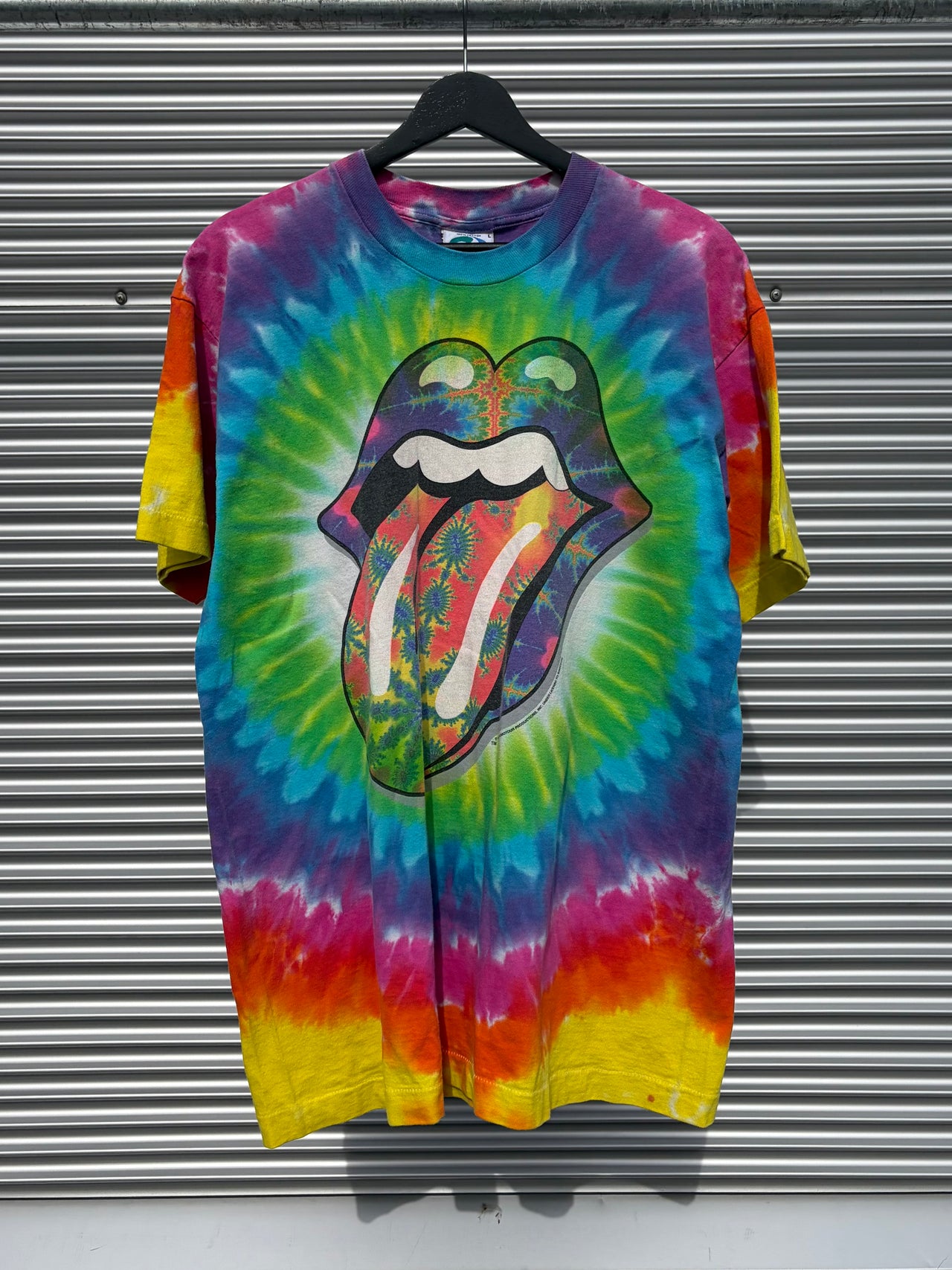 1994 Liquid Blue Rolling Stones Tie-Dye T-Shirt