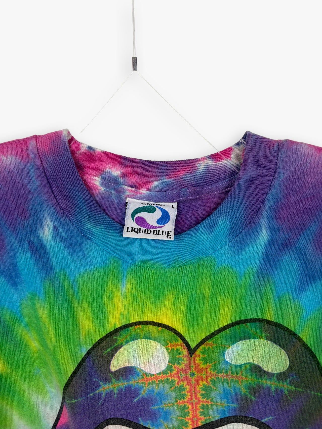 1994 Liquid Blue Rolling Stones Tie-Dye T-Shirt