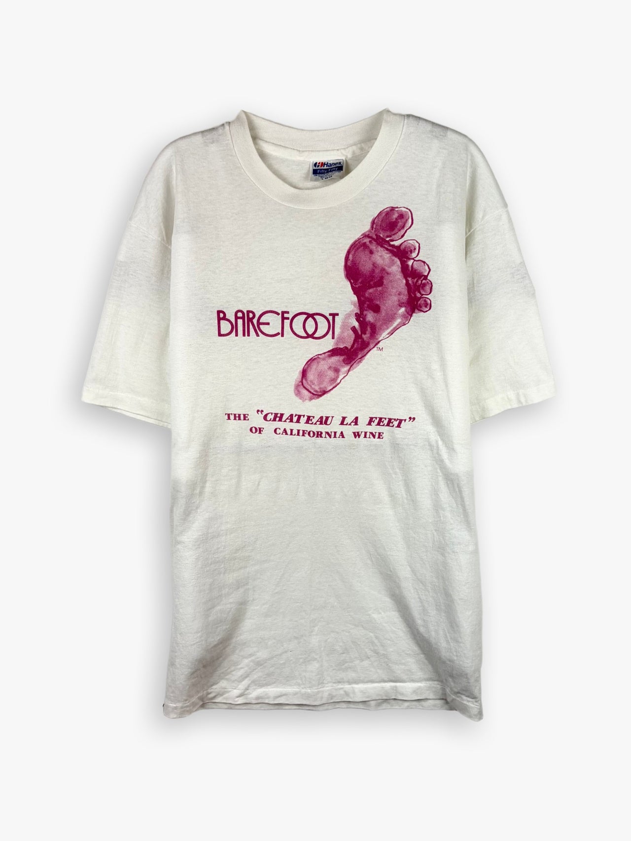1990s Barefoot The 'Chateau La Feet' of California Wine T-Shirt