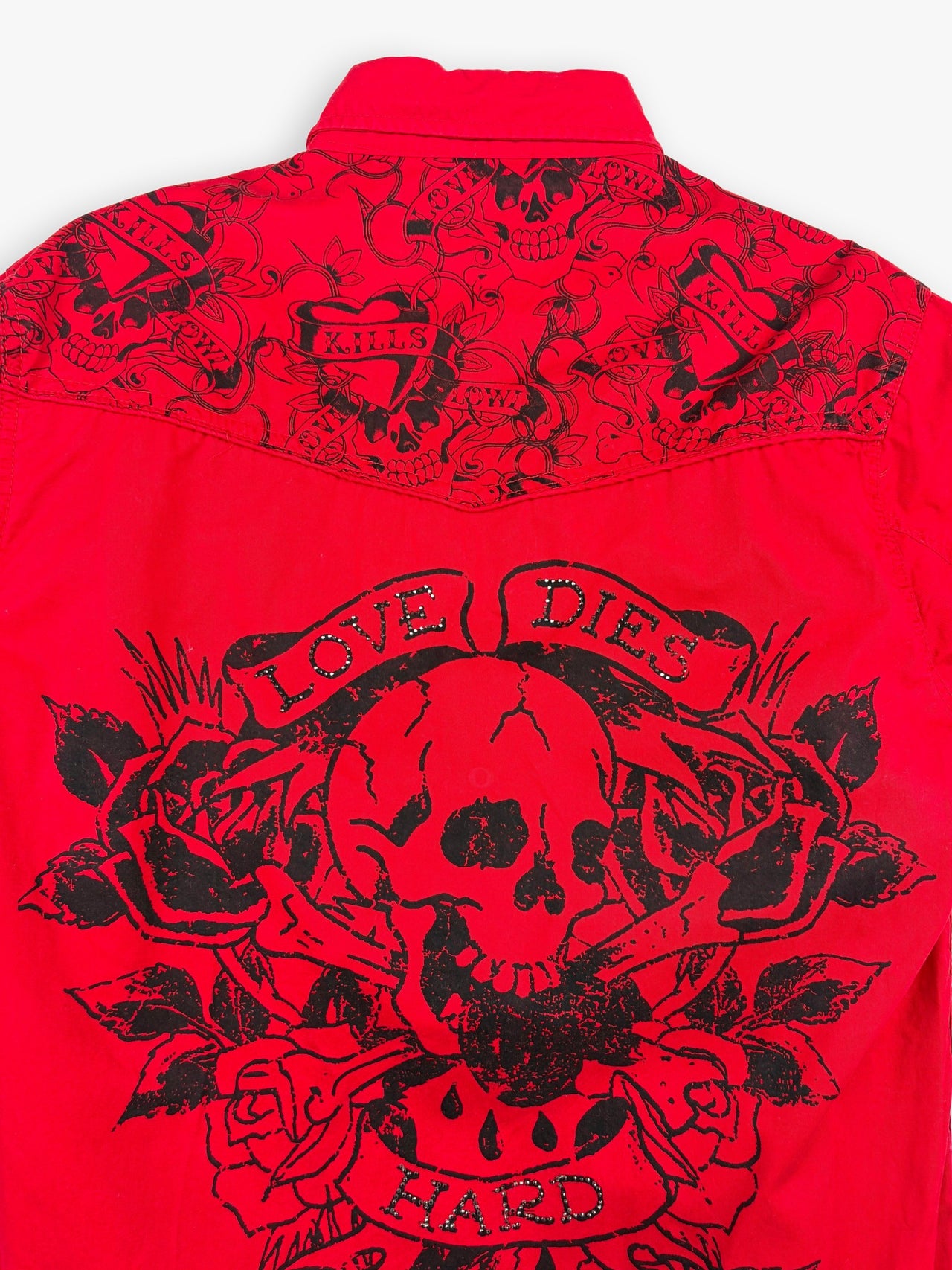 2000s Ed Hardy Button Up Shirt