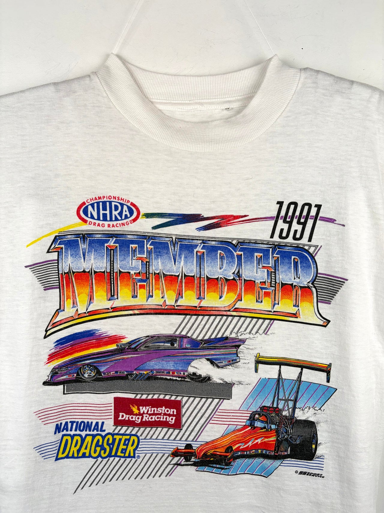 1991 NHRA Member Winston Drag Racing National Dragster T-Shirt