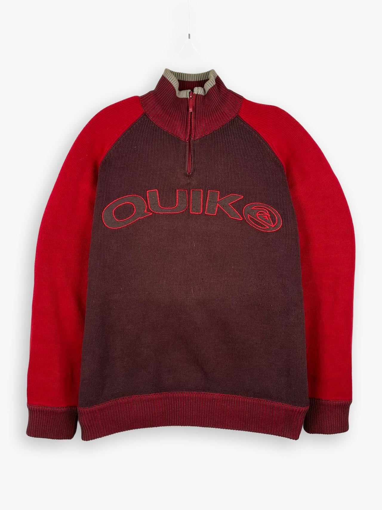 2000s Quiksilver Quater Zip Knit Sweater