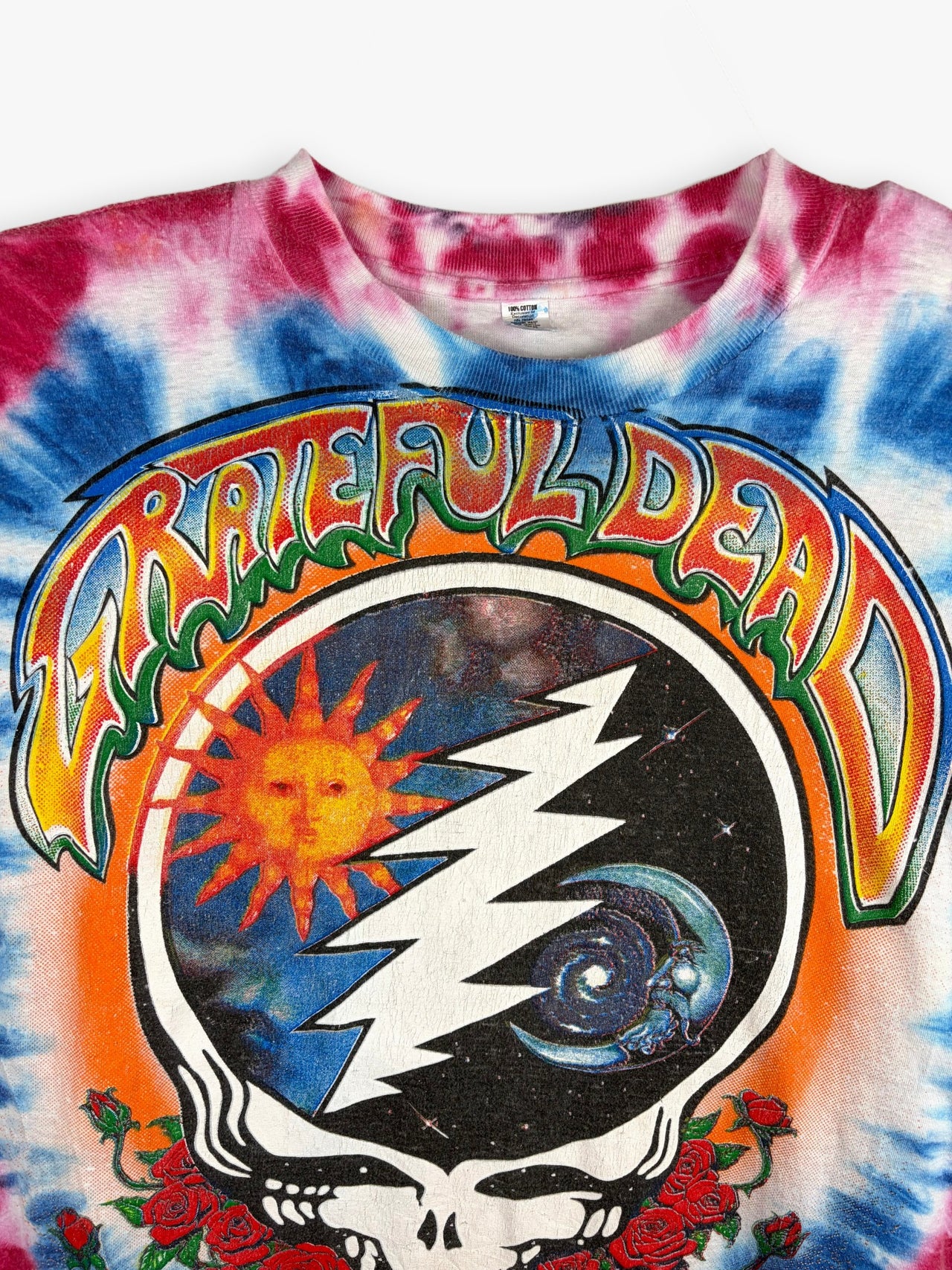1995 Grateful Dead 30th Anniversary Summer Tour Tie Dye Bootleg T-Shirt