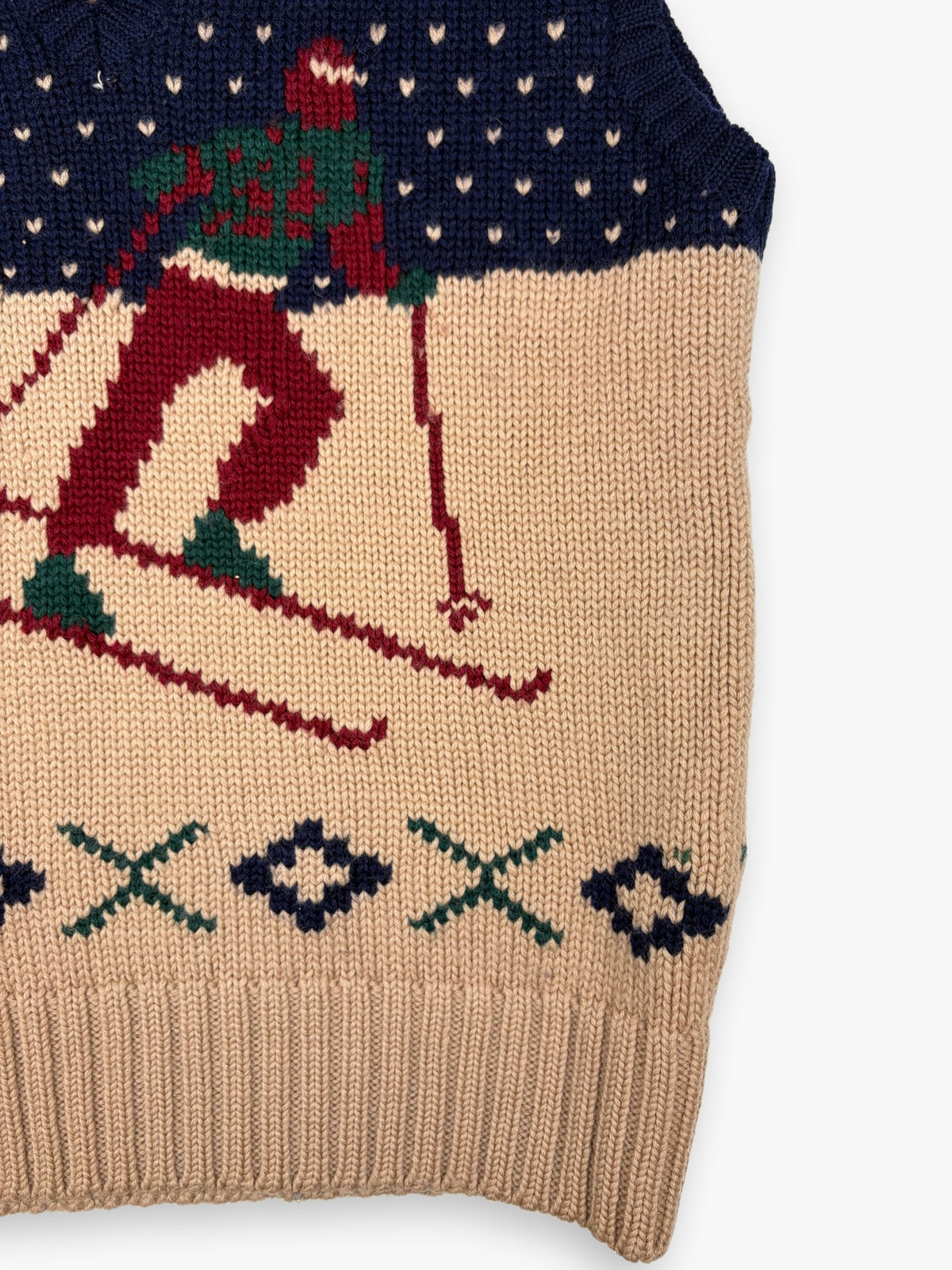 1990s Polo Ralph Lauren Skier Knit Sweater Vest