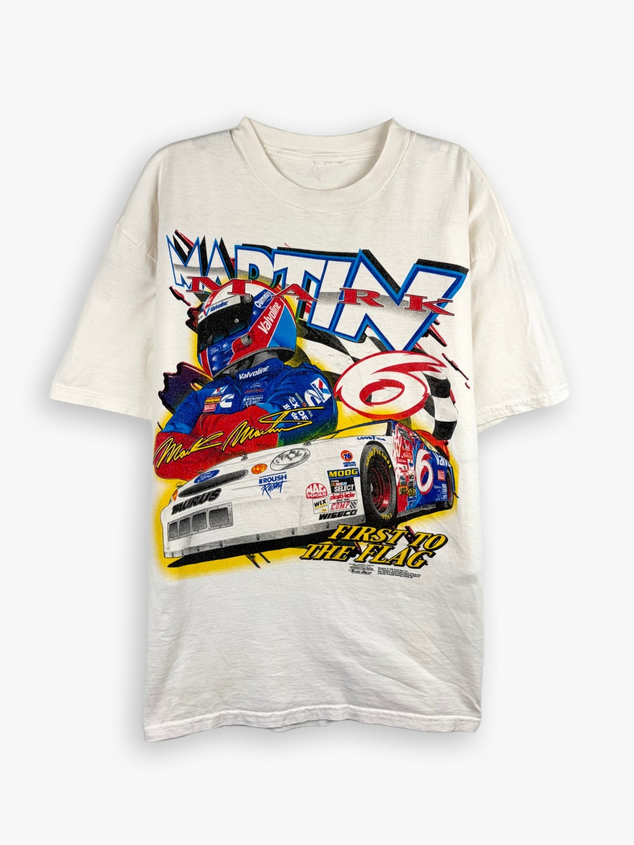 1999 Mark Martin First to the Flag Nascar T-Shirt