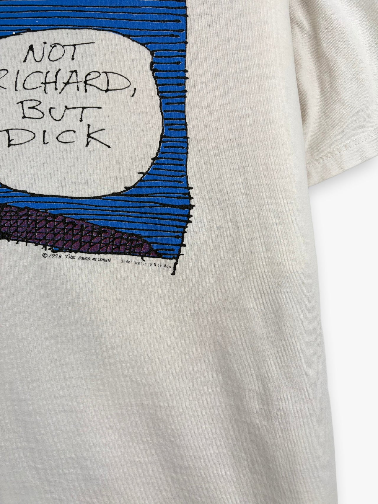 1993 The Dead Milkmen Not Richard, But Dick Album ”Dick Is Swell” T-Shirt