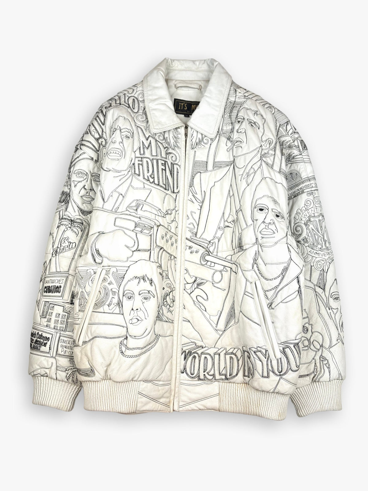 2000s Scarface Leather Jacket