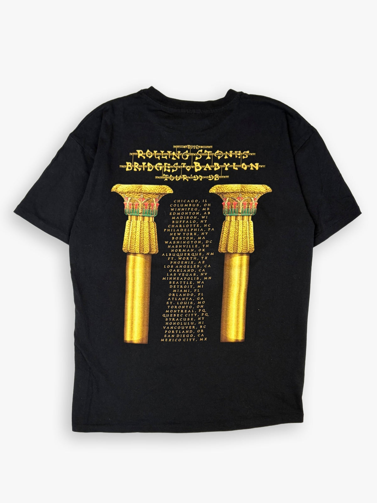 1997 The Rolling Stones Bridges To Babylon Tour T-Shirt