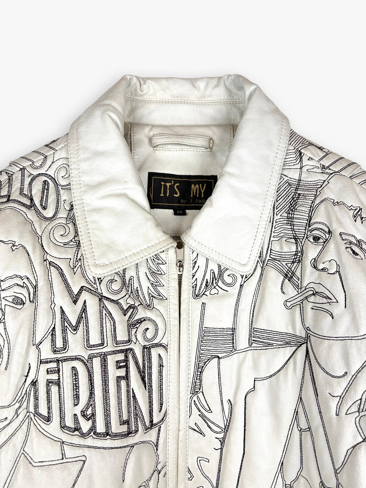 2000s Scarface Leather Jacket