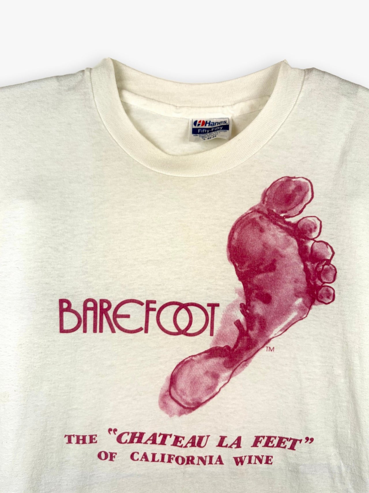 1990s Barefoot The 'Chateau La Feet' of California Wine T-Shirt