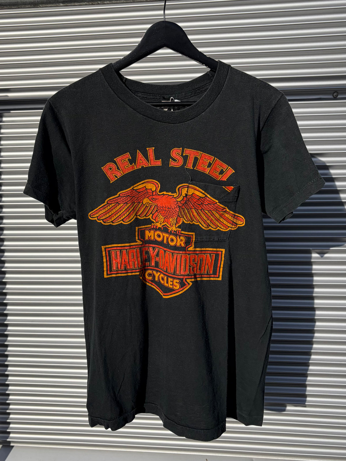 1980s Harley Davidson Real Steel Eagle T-Shirt