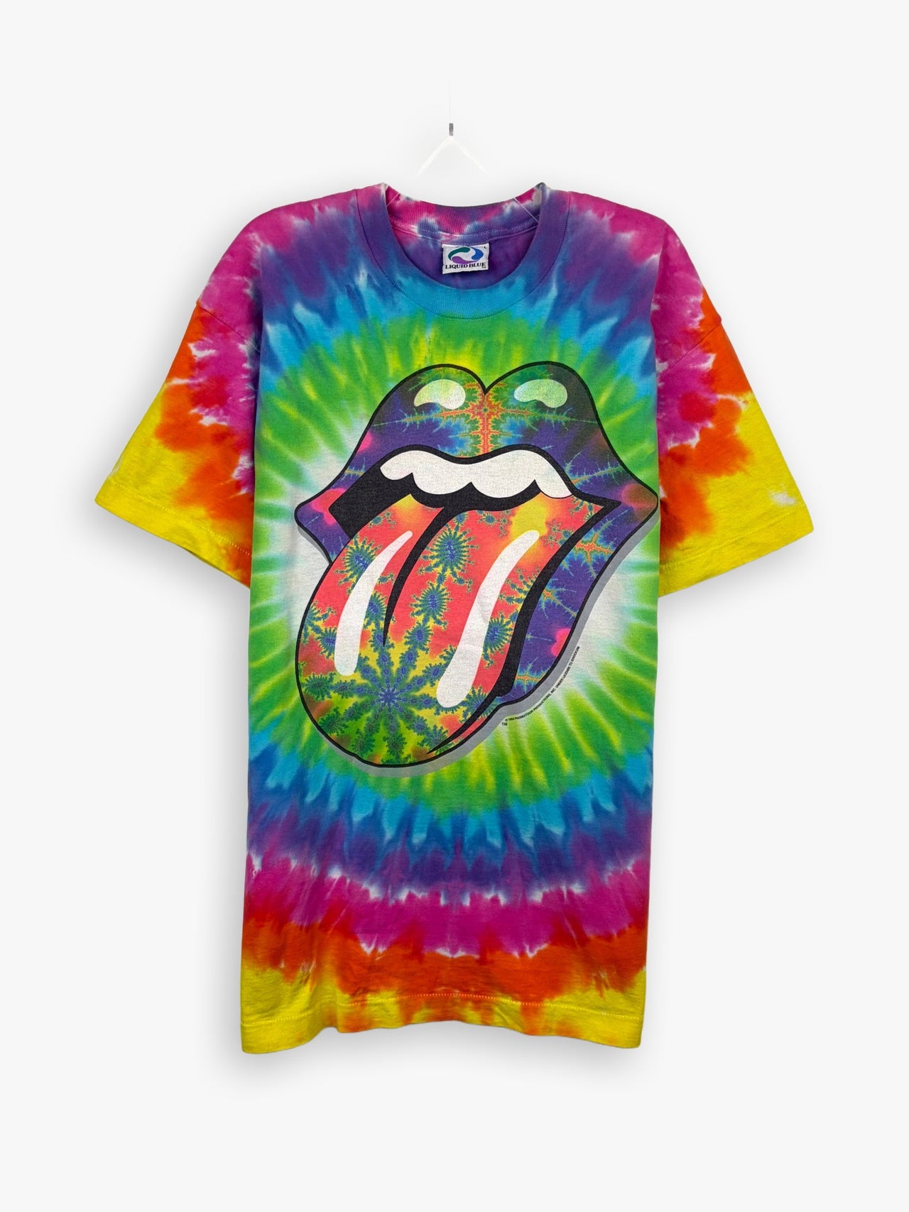 1994 Liquid Blue Rolling Stones Tie-Dye T-Shirt