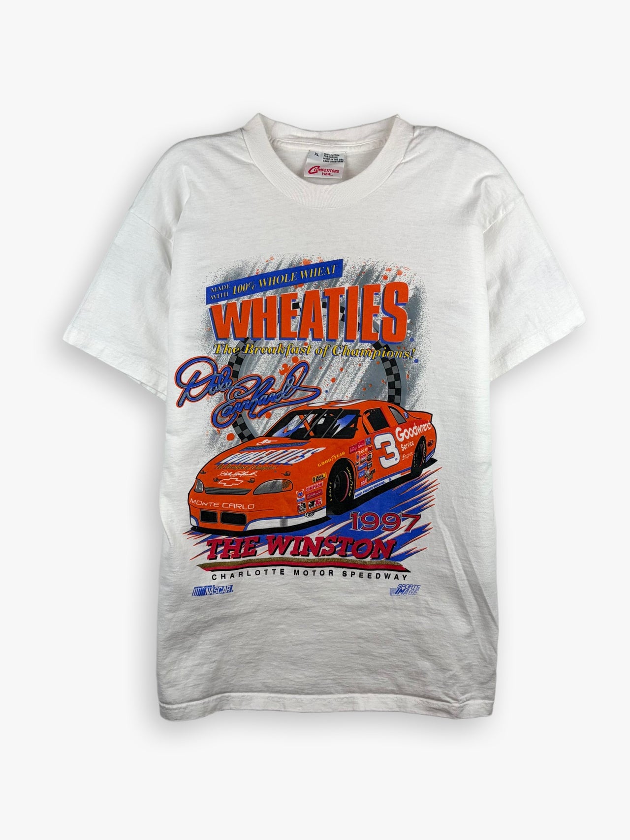 1997 Dale Earnhardt Wheaties Nascar T-Shirt
