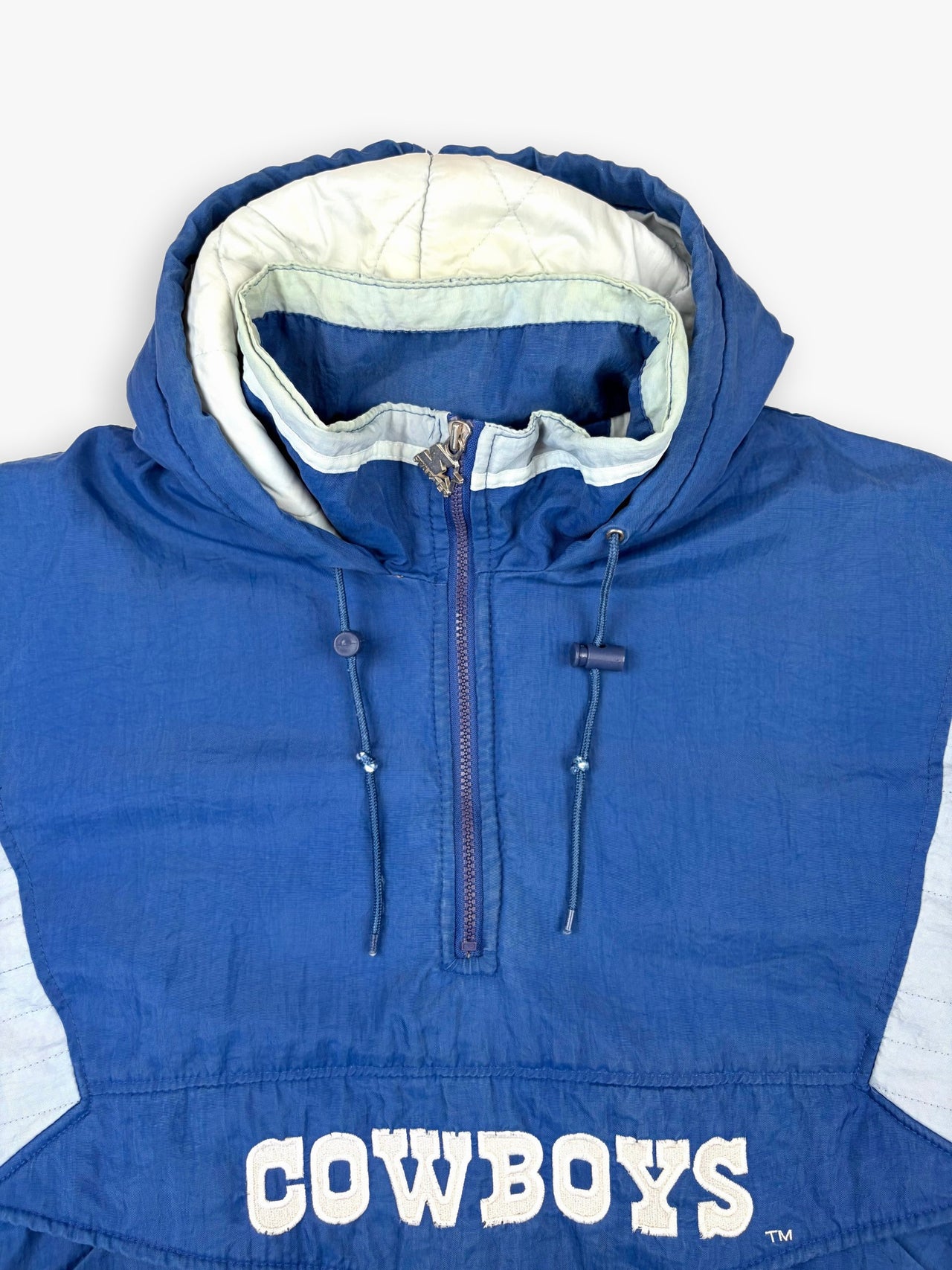1990s Starter Dallas Cowboys NFL Pullover Quarter Zip Jacket