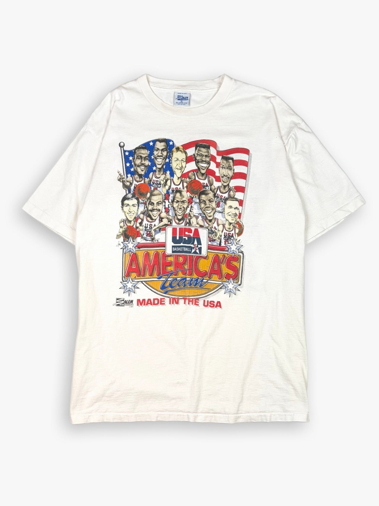 1992 Salem Sportswear USA Basketball Dream Team T-Shirt