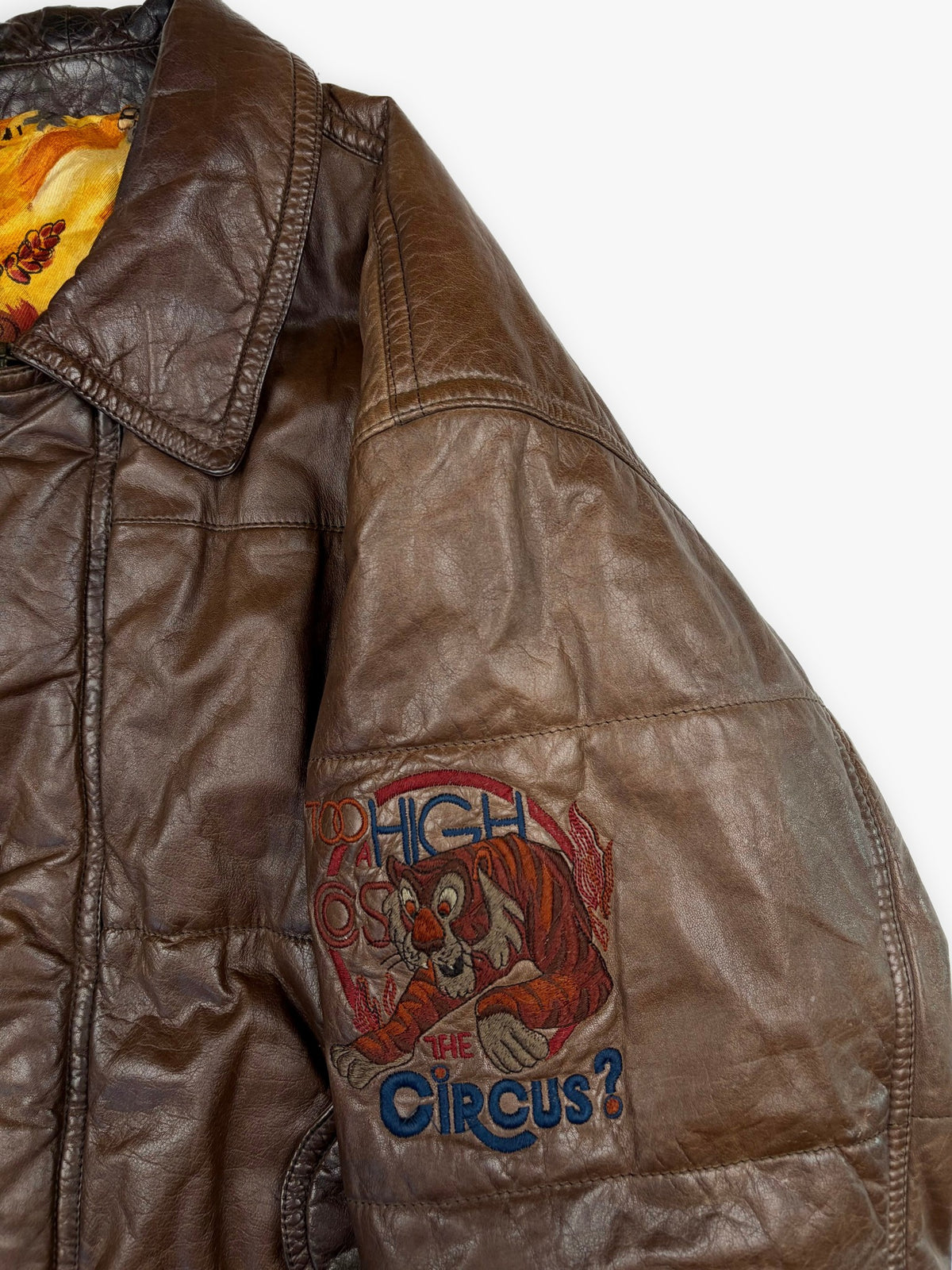 1980s Iceberg Leather Bomber Jacket