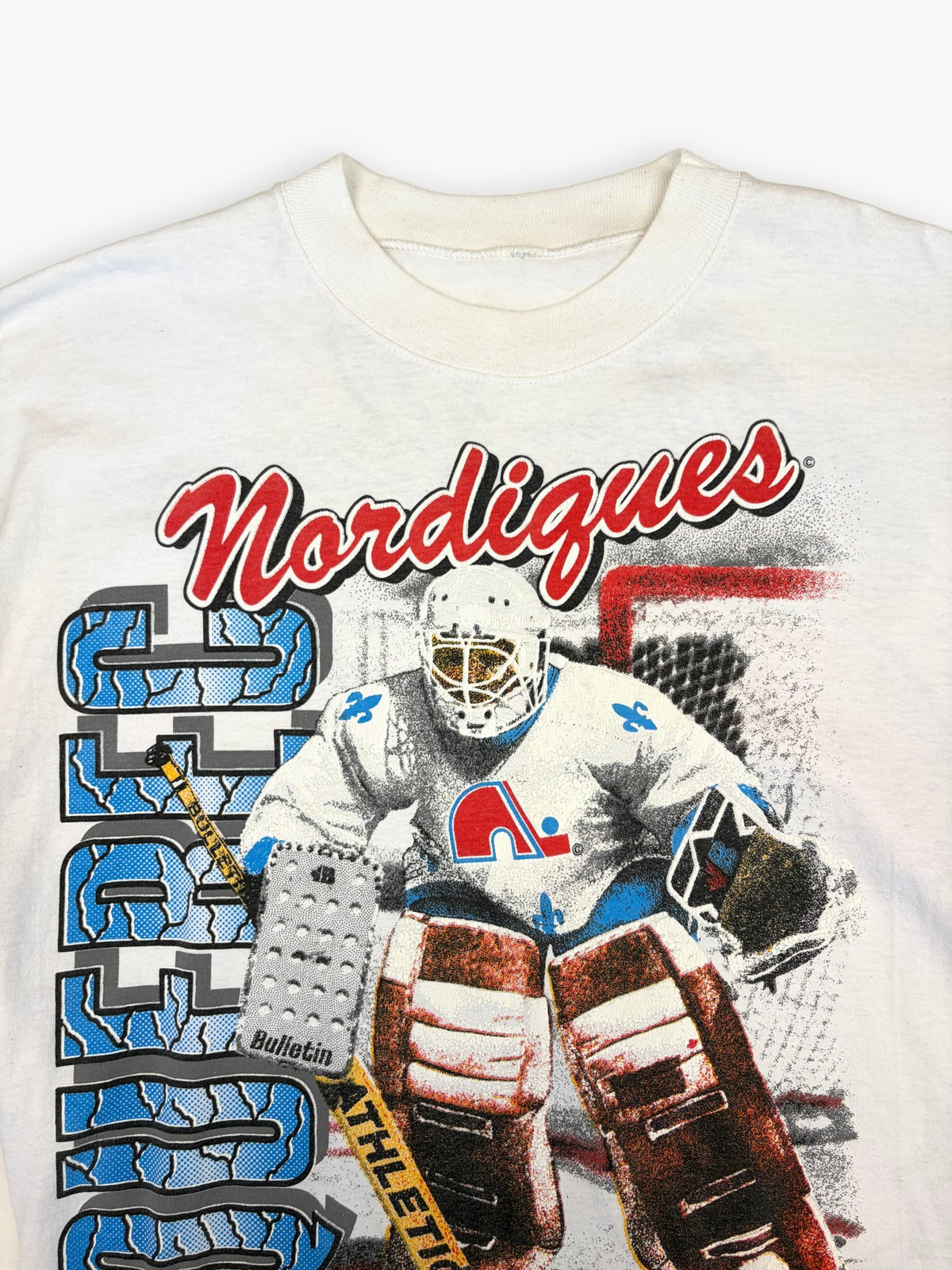 1991 Bulletin Athletic Quebec Nordiques NHL T-Shirt