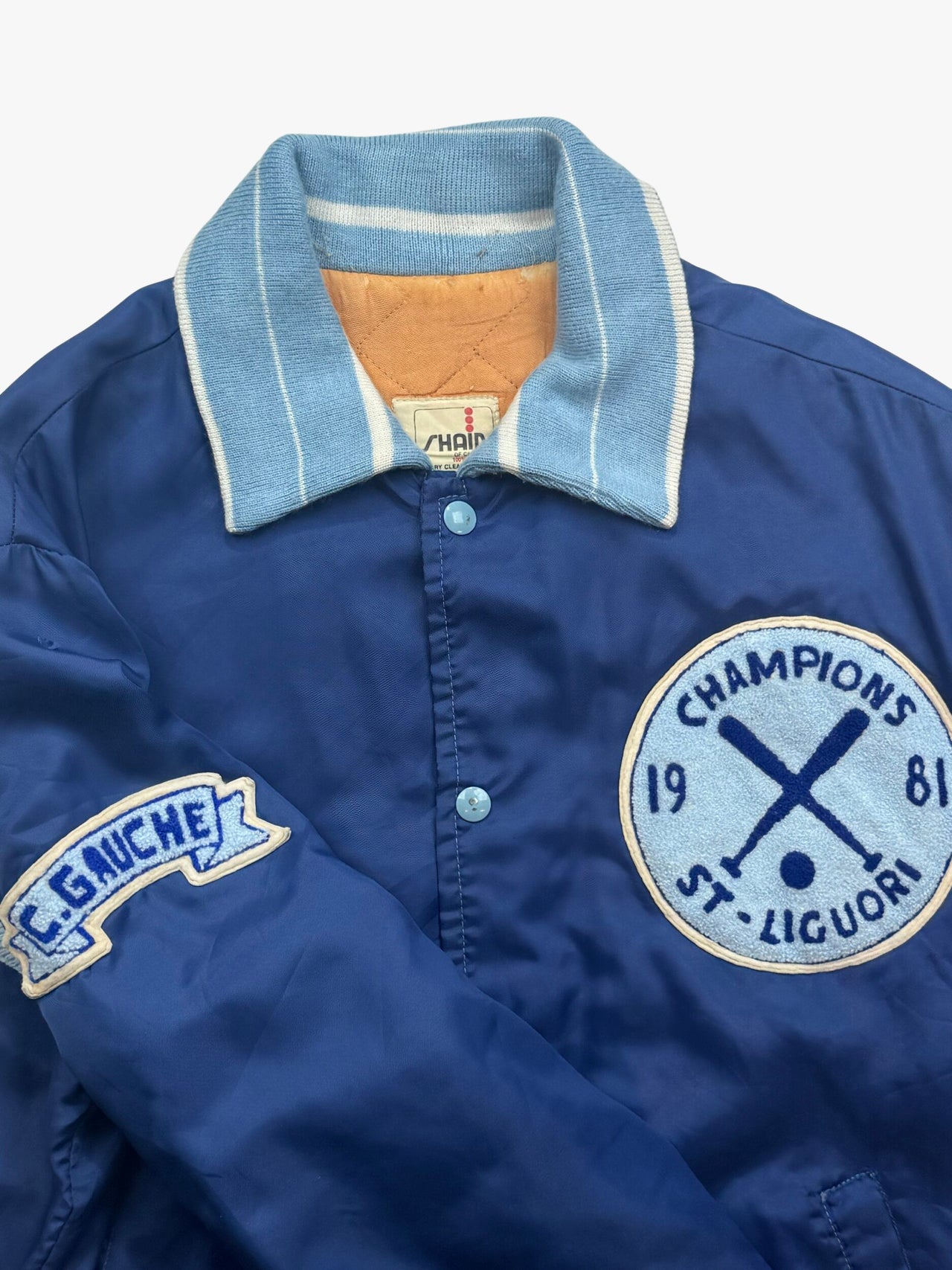 1981 St-Liguori Champions Nylon Varsity Jacket