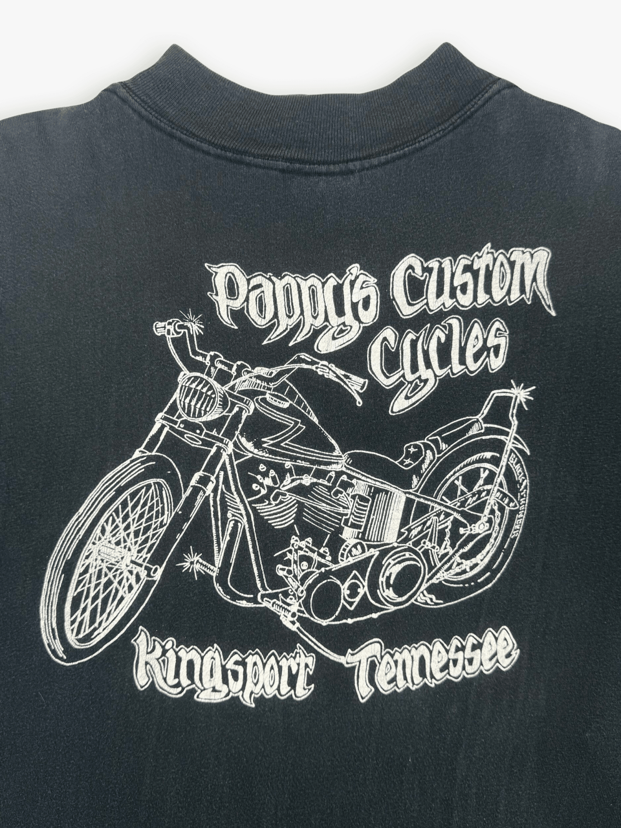 1989 3D Emblem Harley Davidson Eagle Mock Neck Longsleeve Shirt