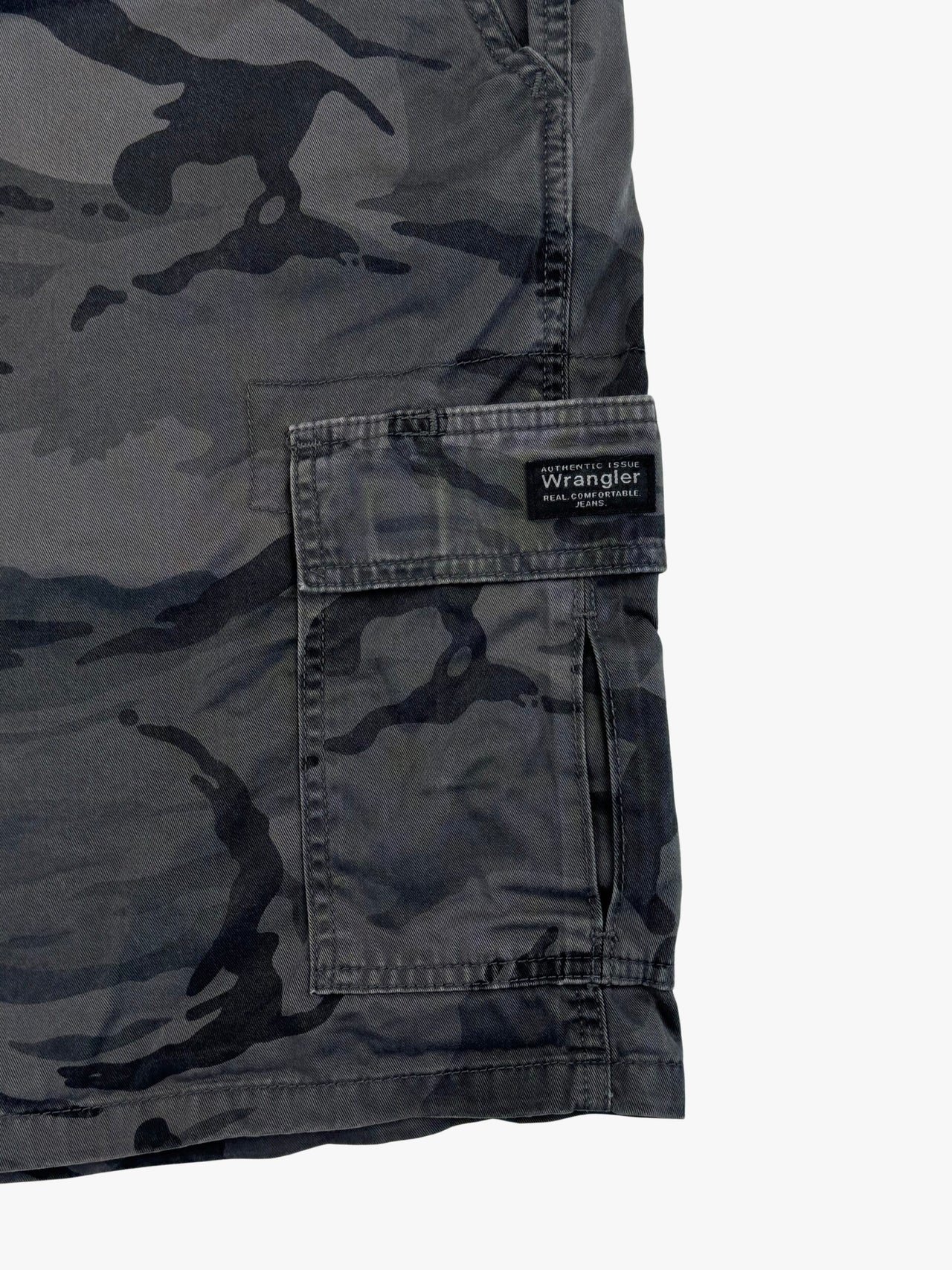 Wrangler Relaxed Fit Camo Cargo Shorts