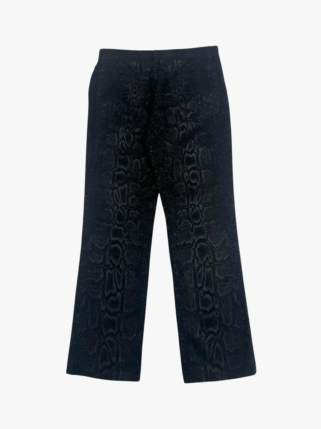AW1999 Roberto Cavalli Black Serpent Python Jeans