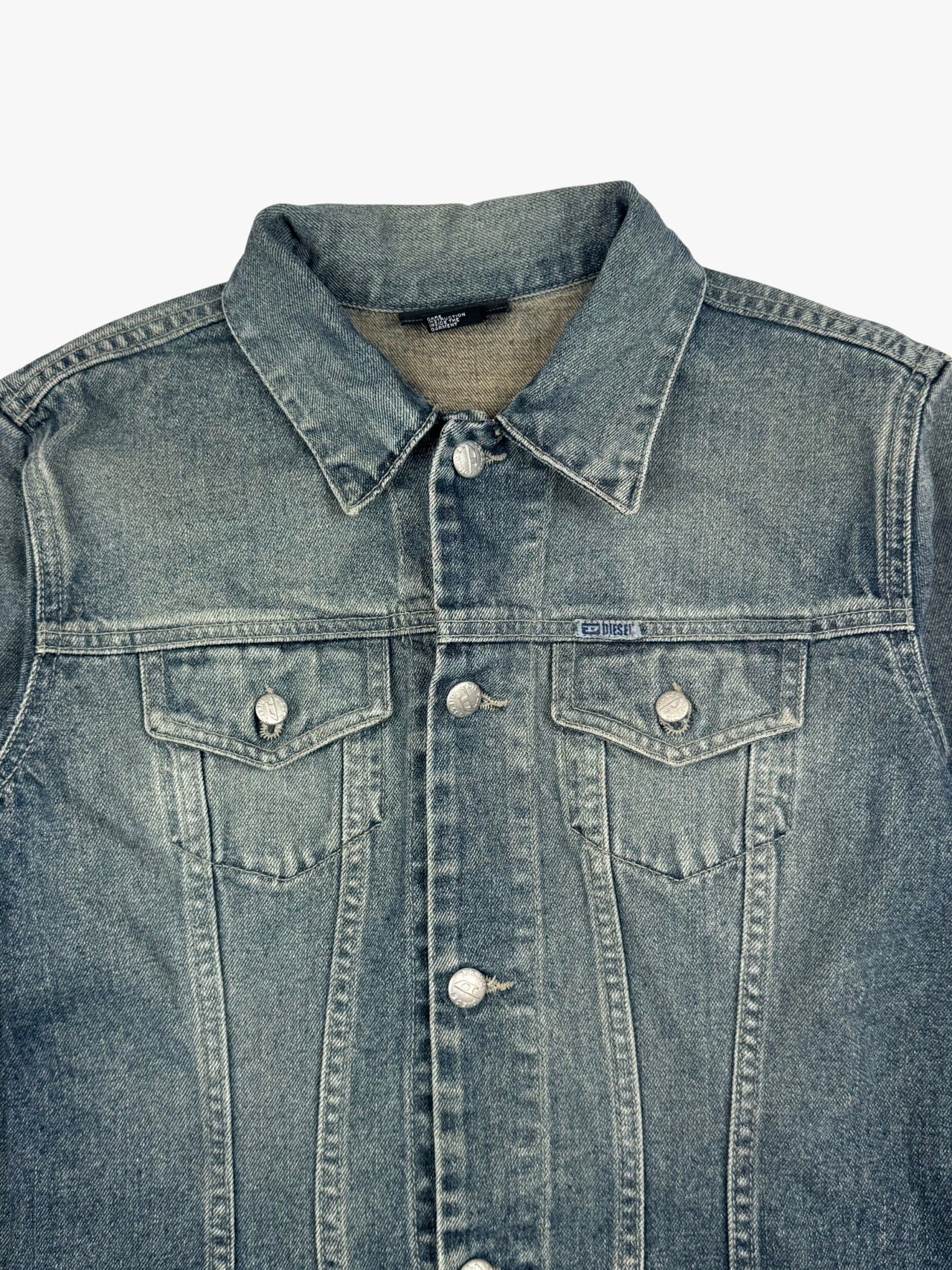 Diesel Cropped Trucker Denim Jacket